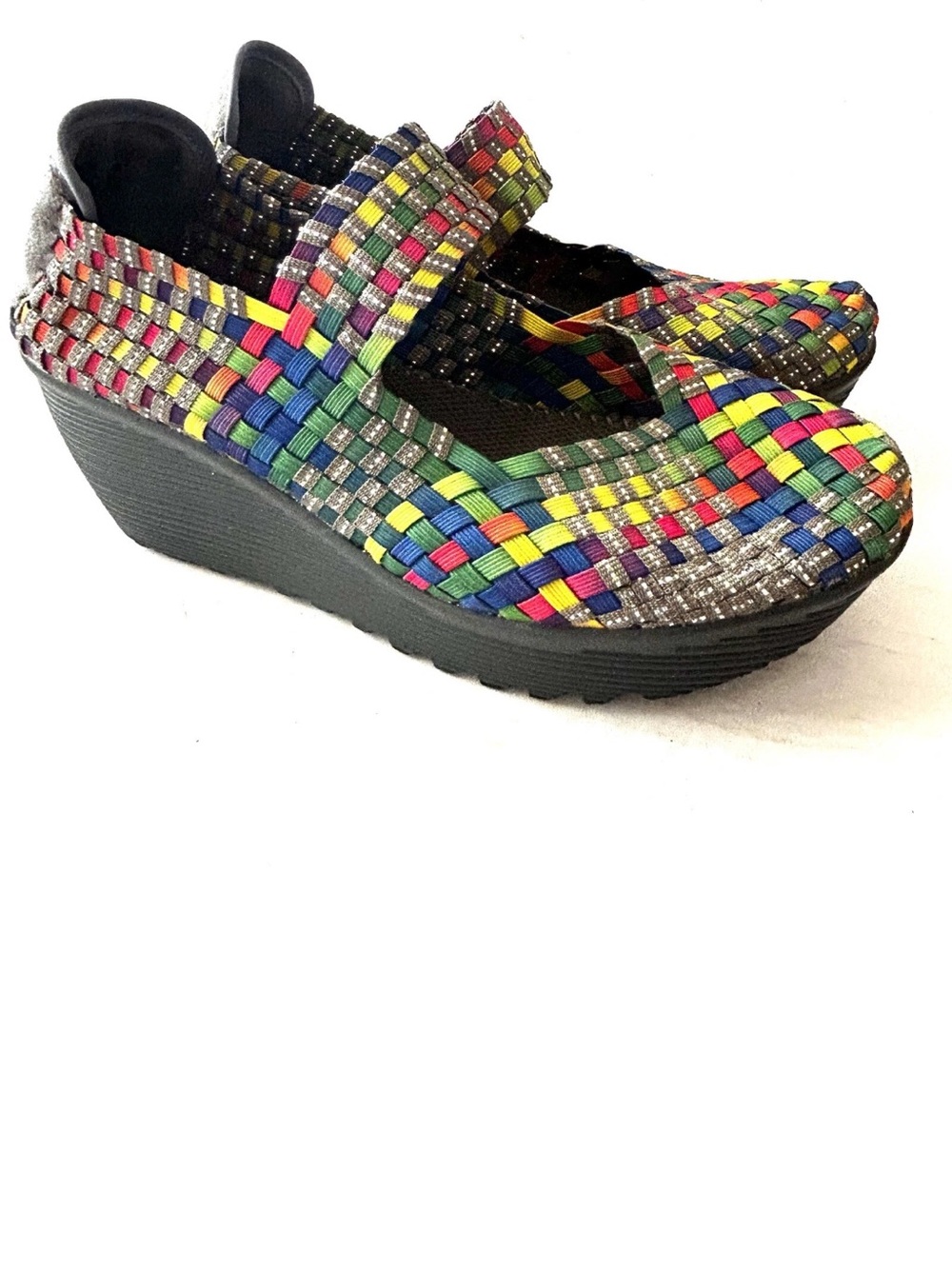 Multicolor Woven St. John’s bay Comfortable Women's Slip-On size 9.5